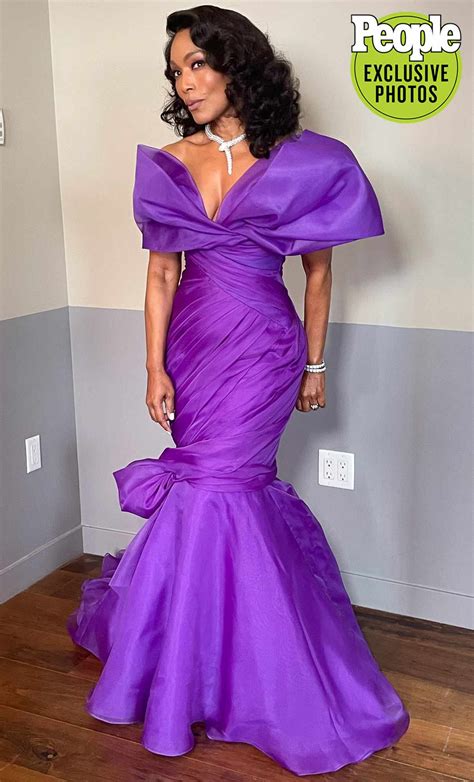 Angela Bassett Wears Purple Moschino Gown For Oscars 2023