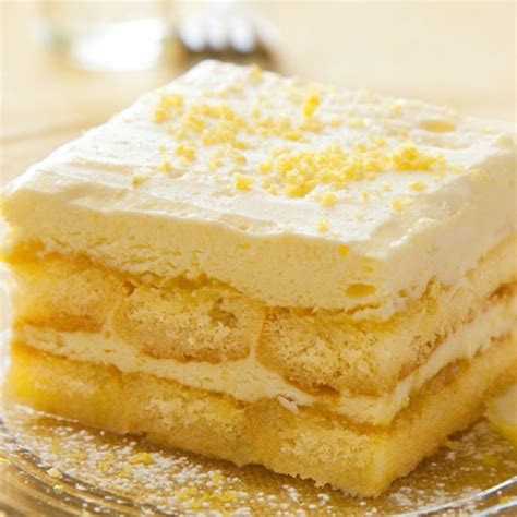 Ladyfingers are made from a sponge cake batter where the egg yolks and sugar are beaten together until very thick and then flour and beaten beaten egg whites are folded in. Lemon Tiramisu Recipe