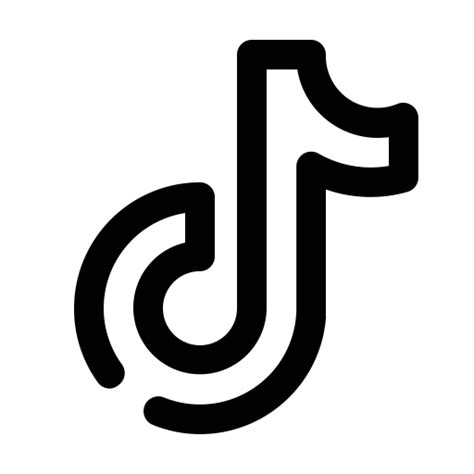 Logo Tiktok icône png noir
