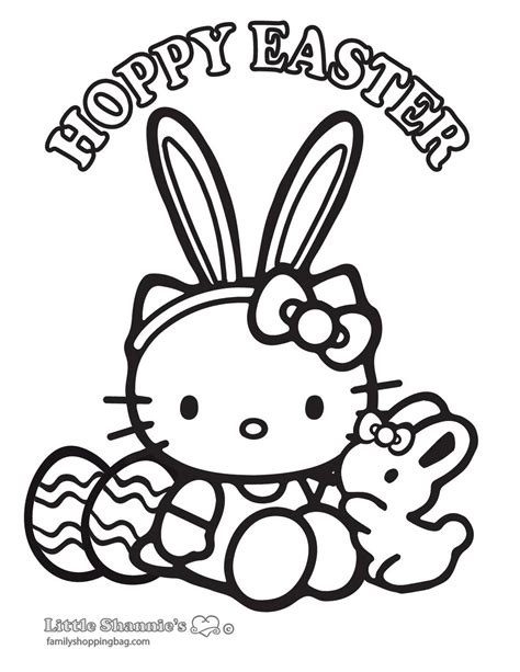 Hello Kitty Easter Coloring