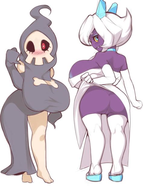 Rule 34 Armwear Ass Big Breasts Blue Eyes Blush Breasts Clothed Clothing Duo Duskull Female