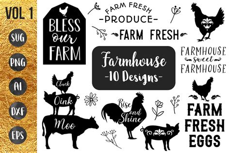 Farmhouse Style Svg File Cut File For Silhouette And Cricut Svg Garden The Best Porn Website