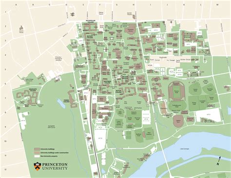 Map Of Princeton University Campus Tourist Map Of English