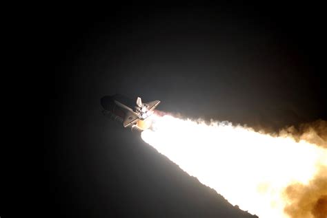Space Shuttle Launch Night Spaceship Hd Wallpapers Desktop And