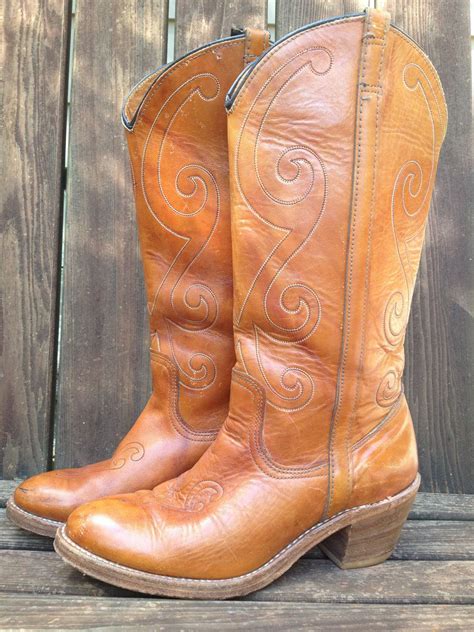 Vintage Dingo Campus Cowboy Boots Size 65 M 9800 Via Etsy Boots