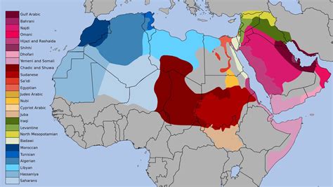 Dialects Of Arabic Vivid Maps