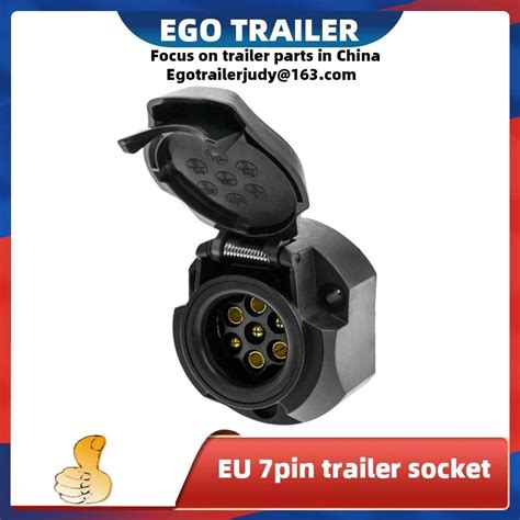 Ego E4 Approval 7 Pin Trailer Connector Plastic Round Socket Female