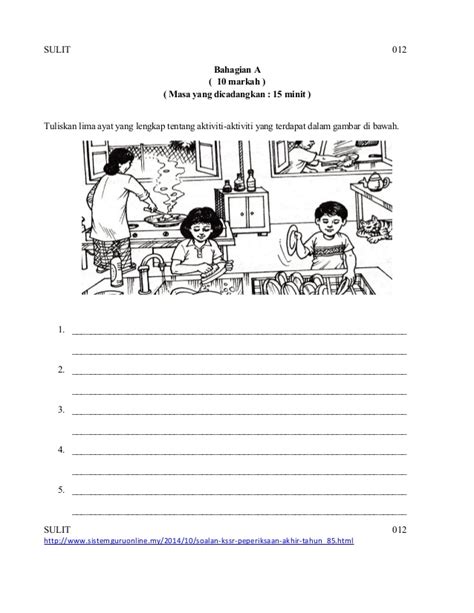 Kssr Comprehension Year 5 English Worksheets Malaysia Askworksheet