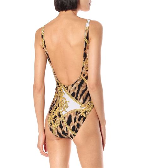 Versace Printed One Piece Swimsuit In Beige Natural Lyst