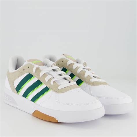 Tênis Adidas Courtbeat Branco e Verde FutFanatics