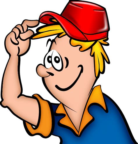 Boy With Hat Cartoon Clip Art At Vector Clip