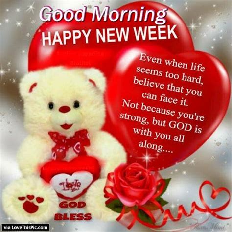 Good Morning Happy New Week Pictures Photos And Images For Facebook