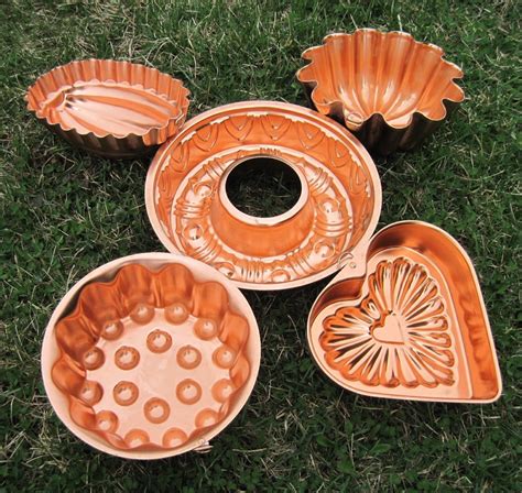 Vintage Jello Molds Copper Kitchen Molds Instant Collection | Etsy