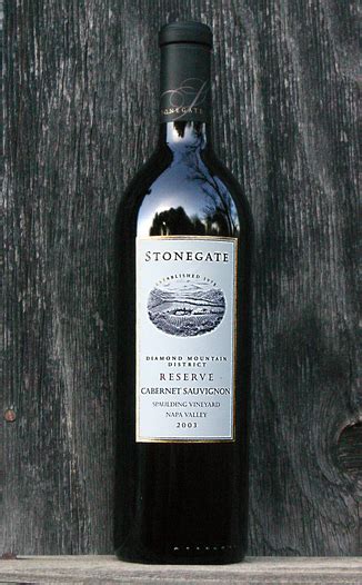 Stonegate Winery 2003 Diamond Mountain Reserve Cabernet Sauvignon