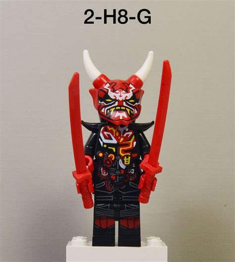 Lego Ninjago Mr E Minifigure Biker Vest 4 Arms Oni Mask Set 70643 W