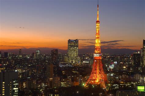 Tokyo Tower At Sunset Tokyo Tower Tower Tokyo