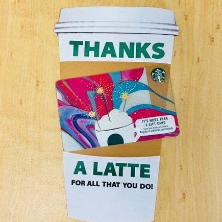 Starbucks offers all sorts of drinks, pastries, and sandwiches so it's perfect for quick lunch breaks or early morning coffee. Starbucks gift card printable for A+ Teacher Appreciatio… | Teacher appreciation gift card ...