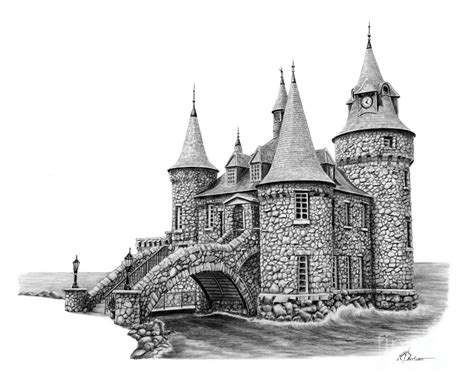 Pencil Drawings Of Castles