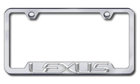 Lexus 3d Emblem Stainless Steel License Plate Frame Rust Free W Bolt