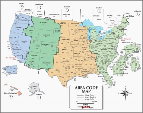 Printable Time Zone Map United States