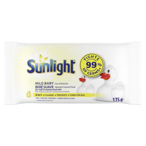 Sunlight Mild Baby Cleansing Face And Body Bar Soap 175g Bar Soap