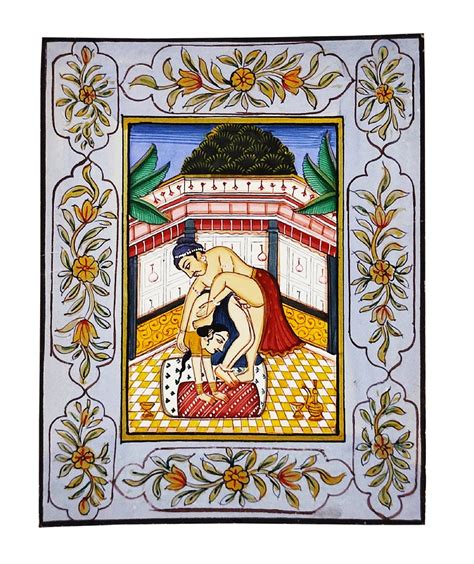 Indian Love Painting Indian Kamasutra Painting Erotic Etsy UK