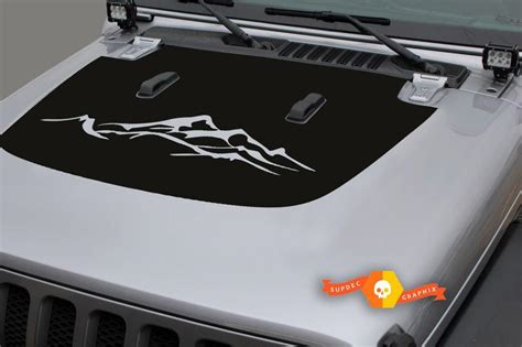 2018 And Up Jeep Wrangler Jl Hood Decal