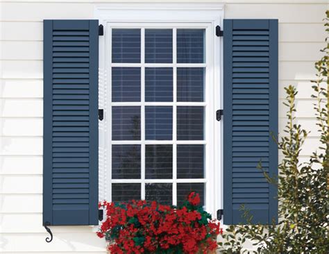 Louvered Shutters Composite Exterior Functional
