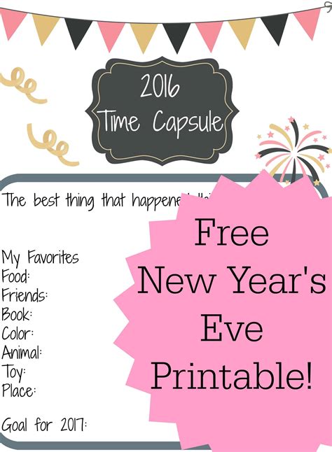 New Years Eve Kids Free Printable The Chirping Moms