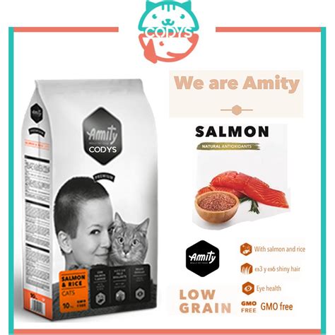 Amity Premium Salmon And Rice Cat Food 15kgs Shopee Philippines