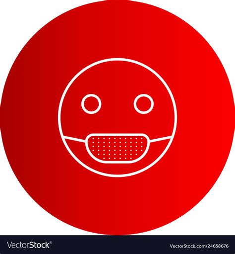 Medical Mask Emoji Icon Royalty Free Vector Image