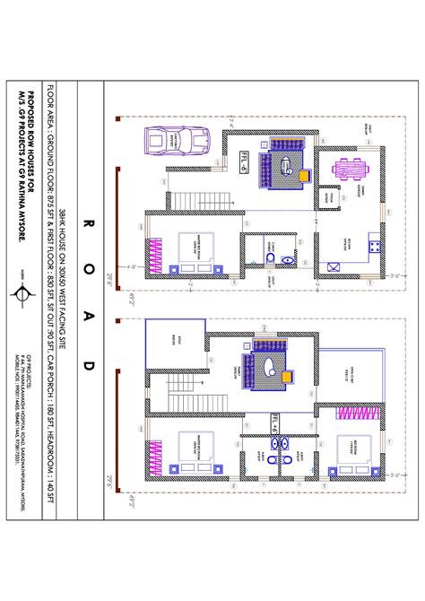 House Plan For 30x50 Plot West Facing 30x50 Facing Duplex November 2023