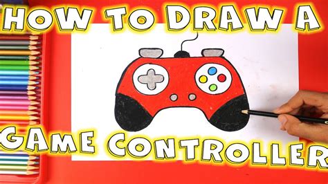 How To Draw A Game Controller How To Draw A Joystick Youtube
