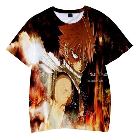 Fairy Tail T Shirts Dragon Slayer Son Of Dragon Natsu Dragneel T