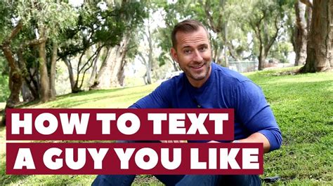 How To Text A Guy You Like Dating Advice For Women By Mat Boggs YouTube