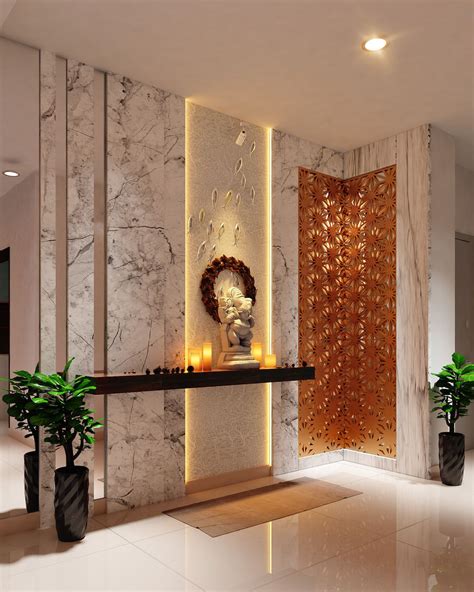 Magnon India Pooja Room Design Interior Wall Design Home Entrance Decor