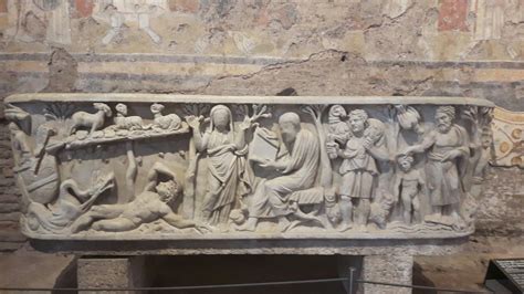 sarcofago a vasca santa maria antiqua 275 d c arte artisti