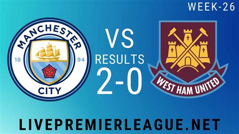 It doesn't matter where you are, our football streams are available worldwide. Manchester City Vs West Ham United | Week 26 Result 2020