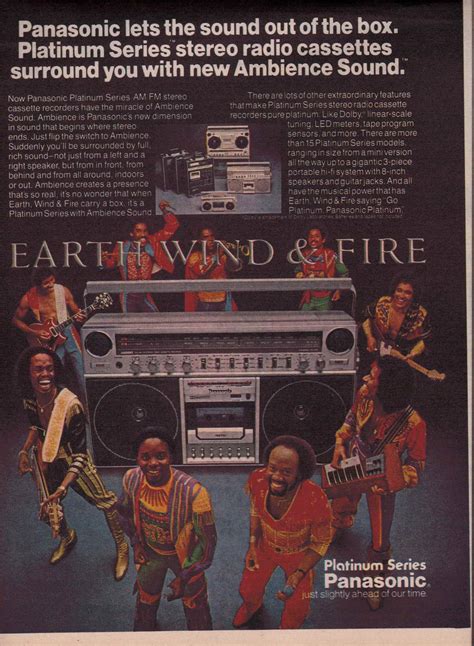 1982 Panasonic Platinum Series Boomboxes Earth Wind And