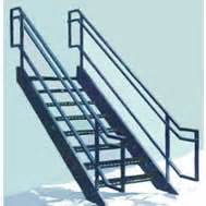 The stair calculator is used for calculating stair rise and run, stair angle, stringer length, step height, tread depth, and the number of steps required for a given run of stairs. Prefabricated Stairs, Fixed Vertical Ladders, OSHA Stairway, Ships Ladder