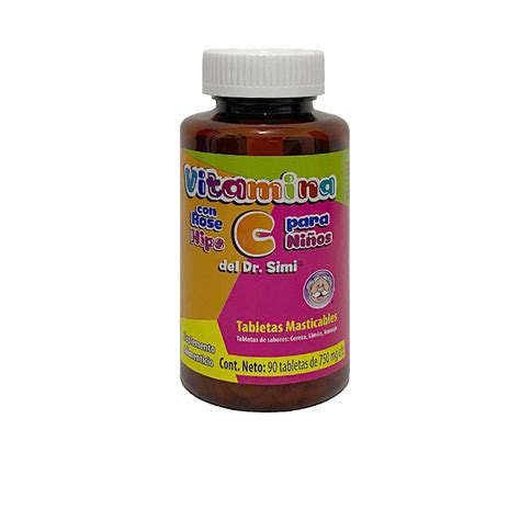 Vitamina C Para Niños De 750 Mg Dr Simi Rapid Multiservice