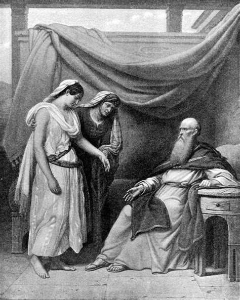 Abraham Sarah And Hagar Imagined Here In A Bible Illustration From 1897 Bible Pictures