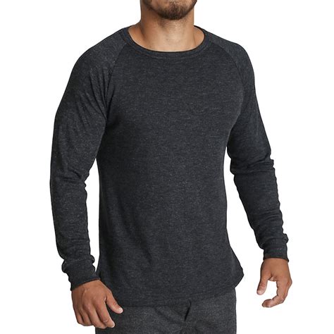men s merino wool blend long sleeve thermal top underwear thermals base layer ebay