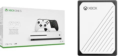 Xbox One S 1tb Console Two Controller Bundle 1tb Wd Gaming Drive