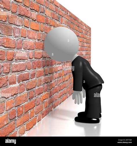 Banging Head Against The Wall Frustration Concept Stock Photo Alamy