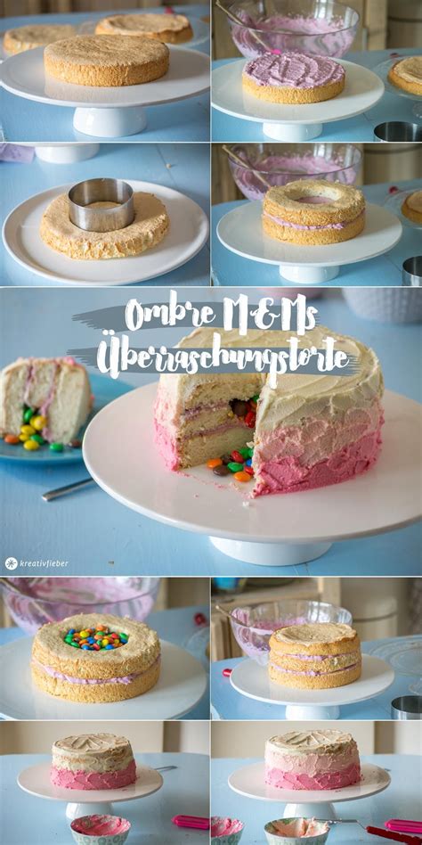 Touch device users can explore by touch or with swipe gestures. Ombre Torte mit M&M Überraschung | Torten selber backen ...