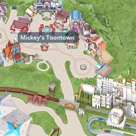 Toontown Tokyo Disneyland Map