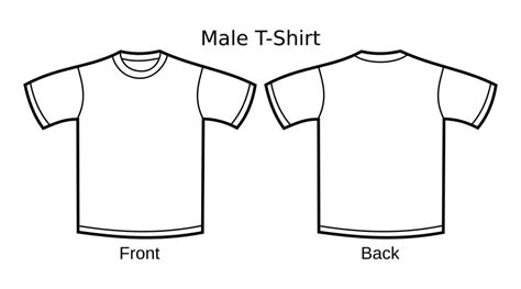 Download TShirt Template by nicubunu - A white t-shirt template ...