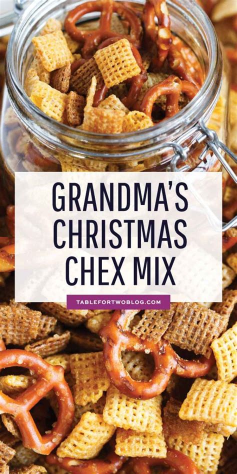 Grandmas Christmas Chex Mix Homemade Chex Mix Recipe