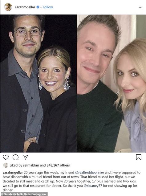 Sarah Michelle Gellar Marks 20 Years Since Her First Date With Husband